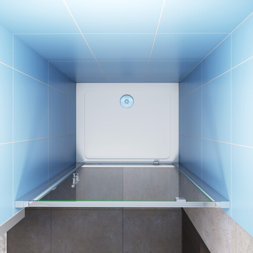 (860mm) Pivot Hinge Shower Enclosure Glass Door 1