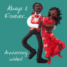 Always & Forever Anniversary Greeting Card One Lump or Two Holy Mackerel Cards