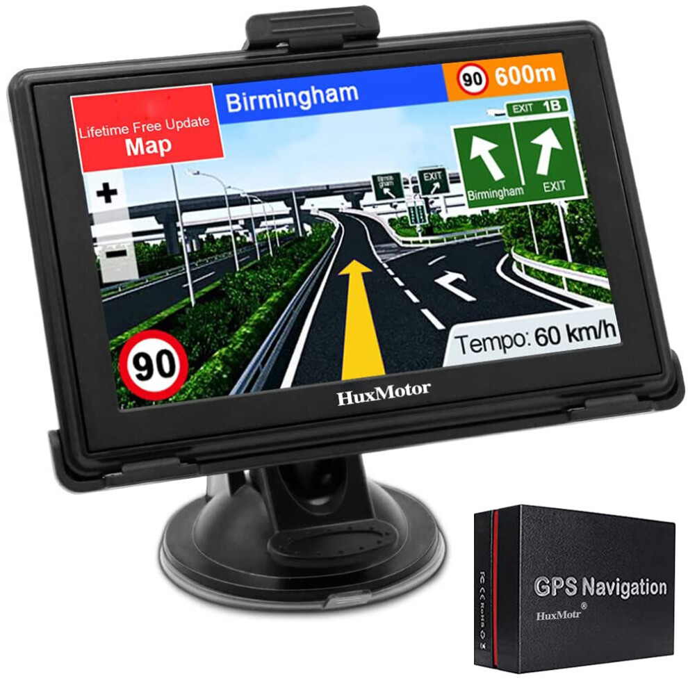 (5 inch) SAT NAV Map, Jimwey GPS Navigation for Car Lorry Truck with Voice Guidance and Speed Camera Warning, Lifetime Free Maps Update