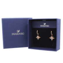 Swarovski Symbolic Star Rose Gold Hoop Earrings