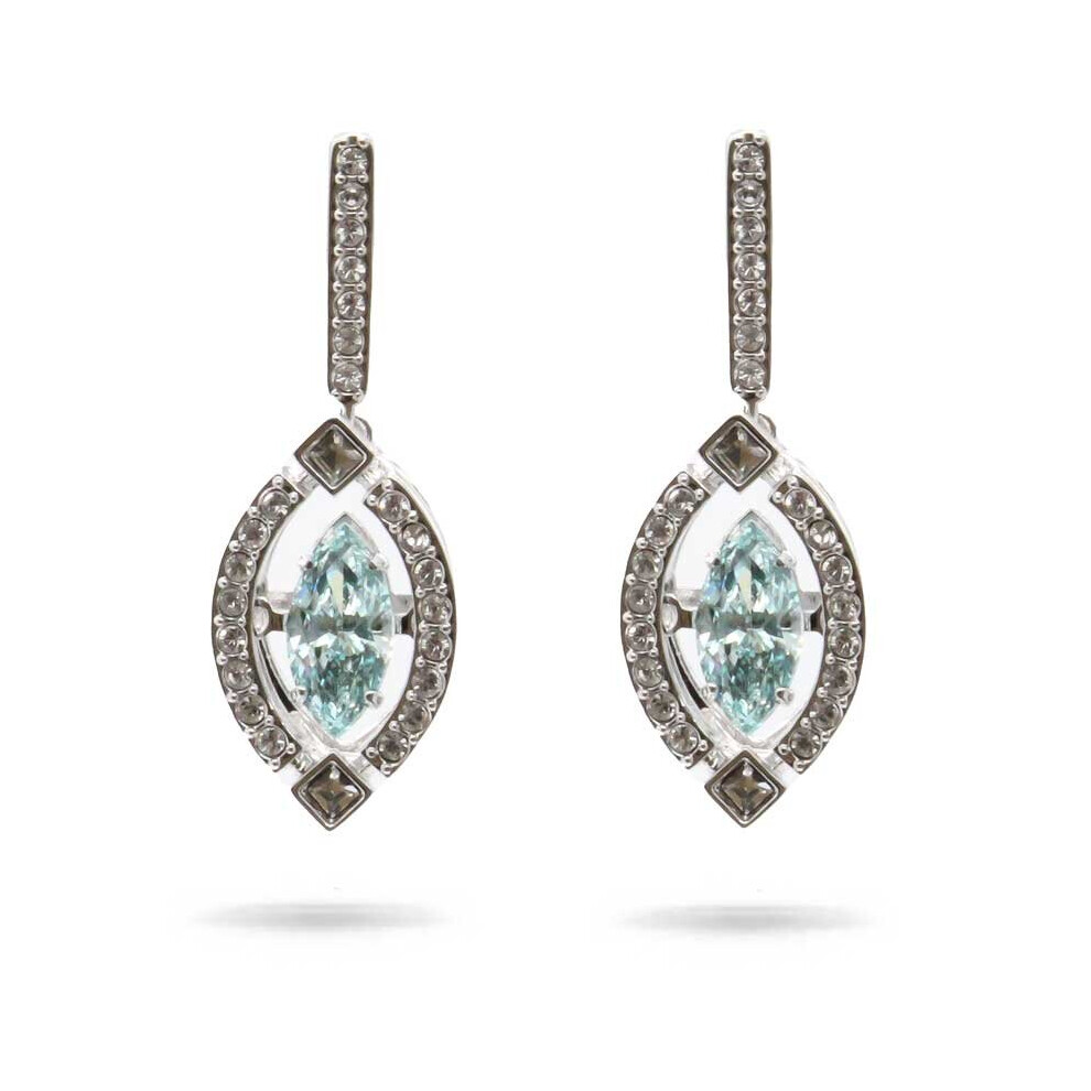 Swarovski Sparkling Dance Collection Silver & Blue Earrings