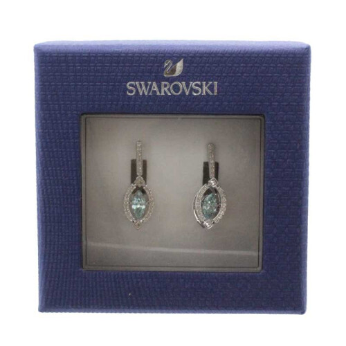 Swarovski Swarovski Sparkling Dance Collection Silver & Blue Earrings 1