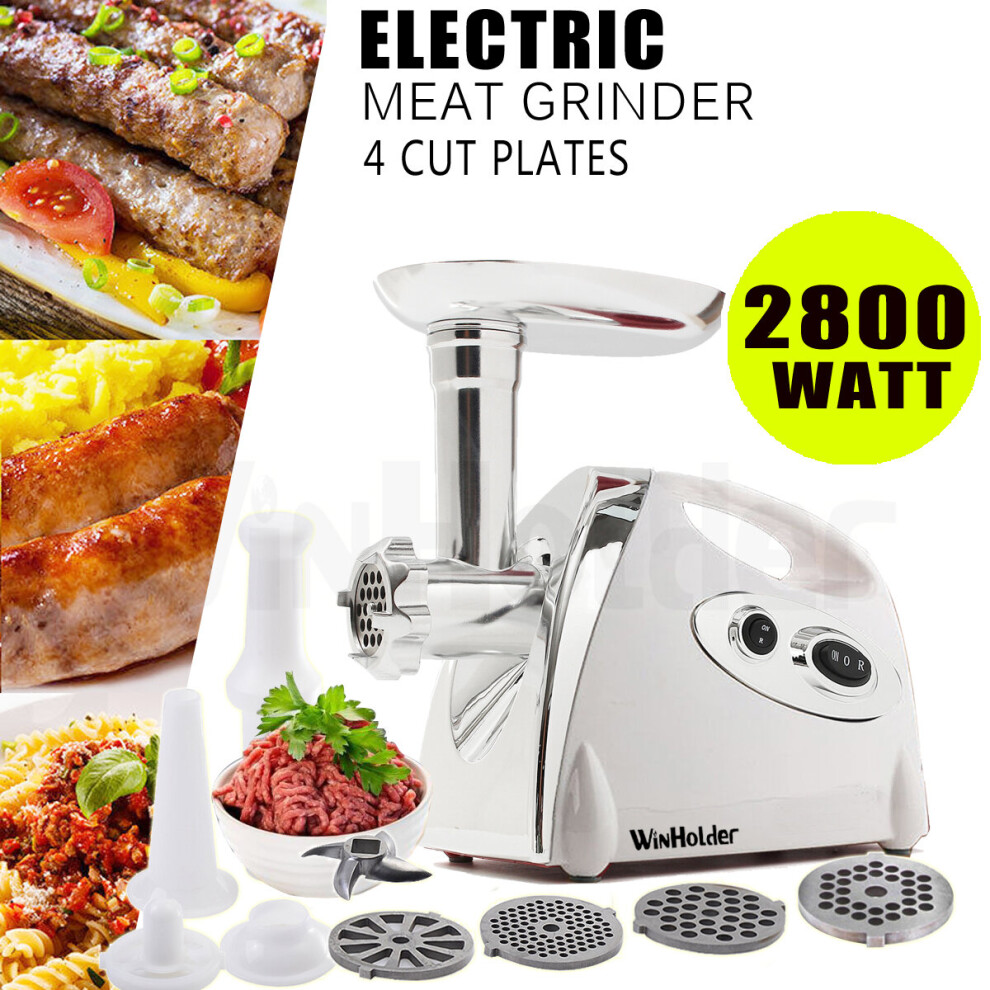 2800W Electric Meat Grinder Mincer Sausage Filler Kibbe Maker Kit