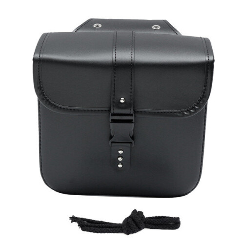 New A Pair Motorcycle Saddle Bag Bike Side Storage Fork Tool Pouch For Harley 1