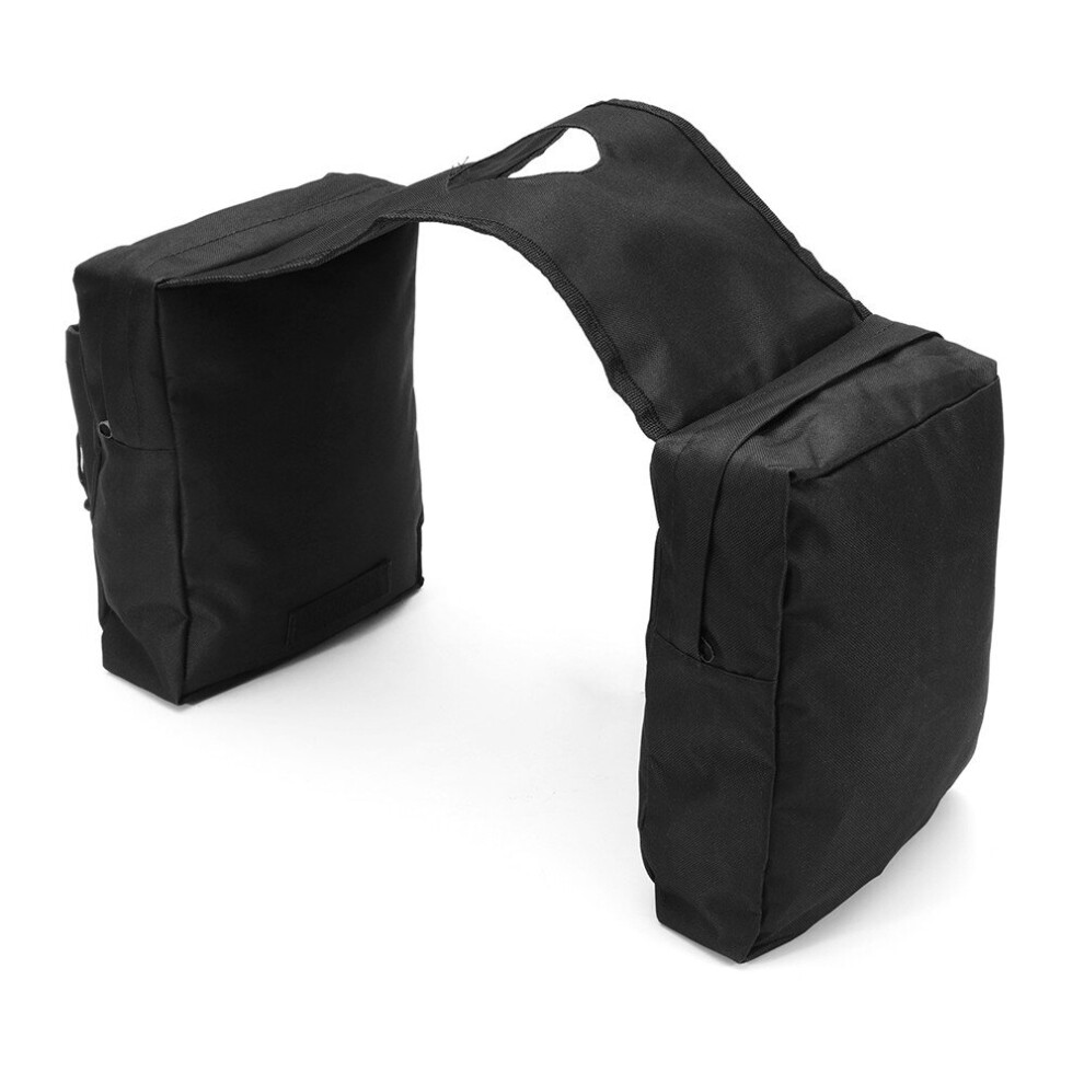 New Atv Utv Snowmobiles Motorcycle 600D Waterproof Cargo Storage Tank Saddle Bags Black 762179061120