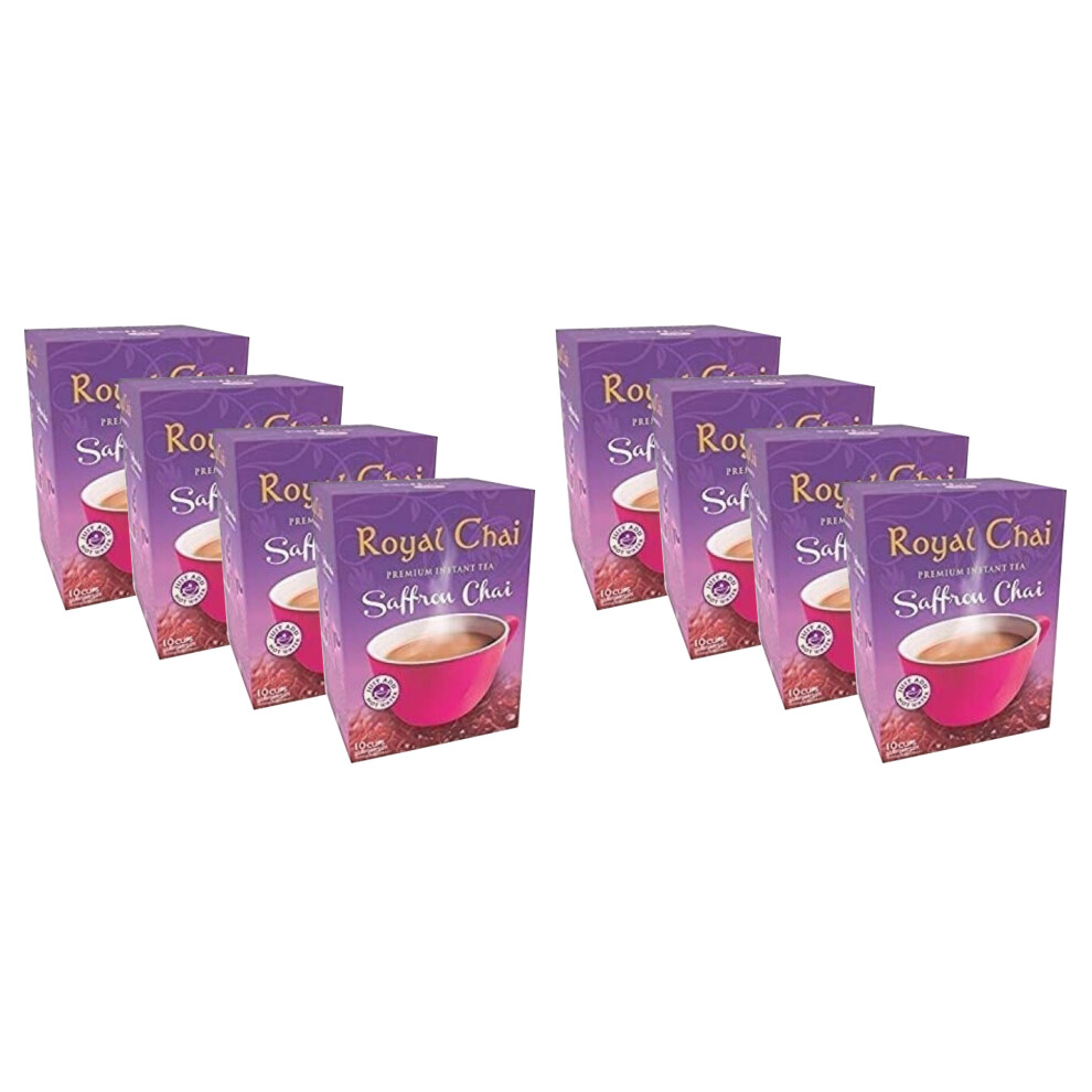 (Pack of 8	) Royal Chai Saffron Unsweetened 180g