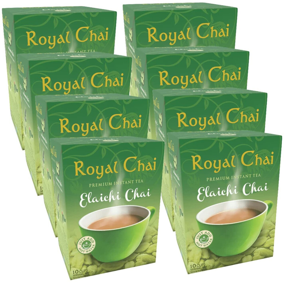 Royal Chai (Pack Of 8) Elaichi Unsweetened 180G