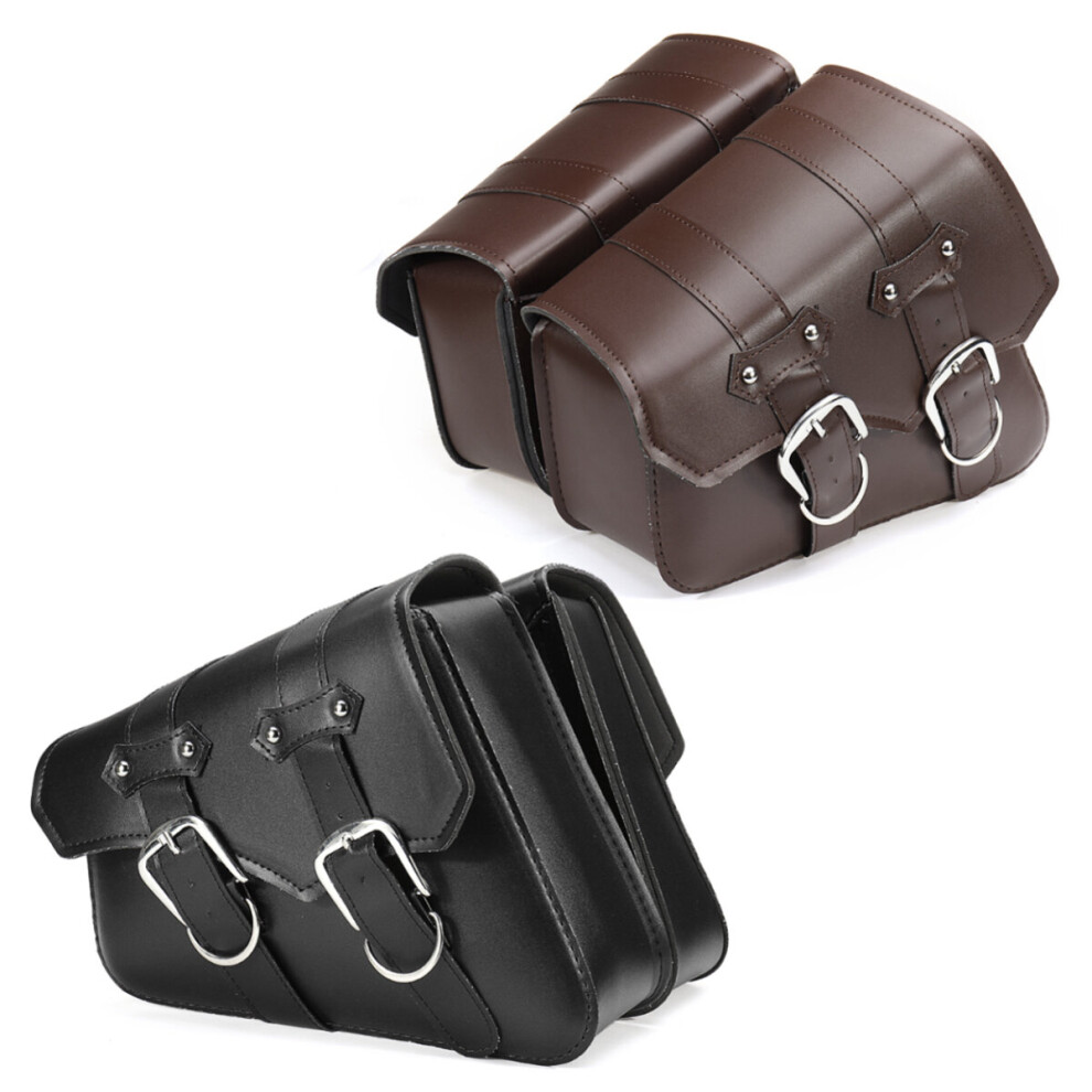 New Motorcycle Saddlebags Bike Side Storage Bag Fork Tool Pouch For Harley Xl883 Xl1200 762179088882