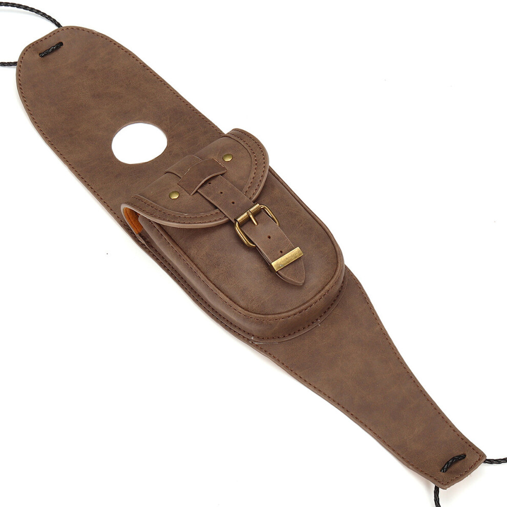 New Universal Motorcycle Oil Gas Tank Cover Panel Tool Phone Bag Strings Pu Leather Panel Bag 762179079026
