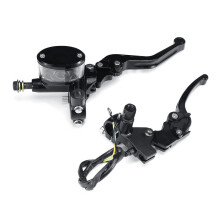 Nuovo leva freno pieghevole da 22 mm 7/8 pollici leva frizione pompa anteriore per moto da cross pit bike nera destra sinistra