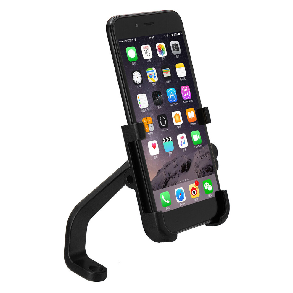 New Motorcycle Bike Atv Handlebar Mount Holder For Cell Phone Gps Universal Black 762179059875