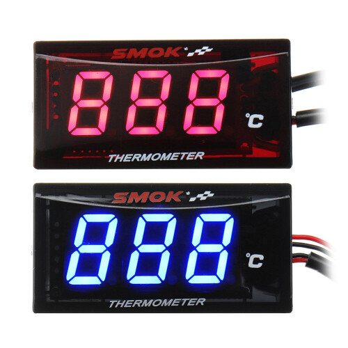 New Universal LCD Digital Motorcycle Instruments Thermometer Water Temp Temperature 1