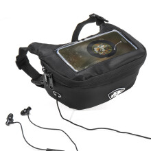 Nova Bolsa de Ferramentas para Guiador de Motocicleta à Cintura Armazenamento para Viagens ao Ar Livre Impermeável Preta
