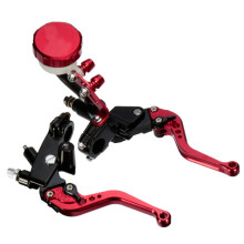 Nuevo conjunto de palancas maestras de freno y embrague delanteras para motocicleta de 7/8 22 mm cilindro de depósito universal