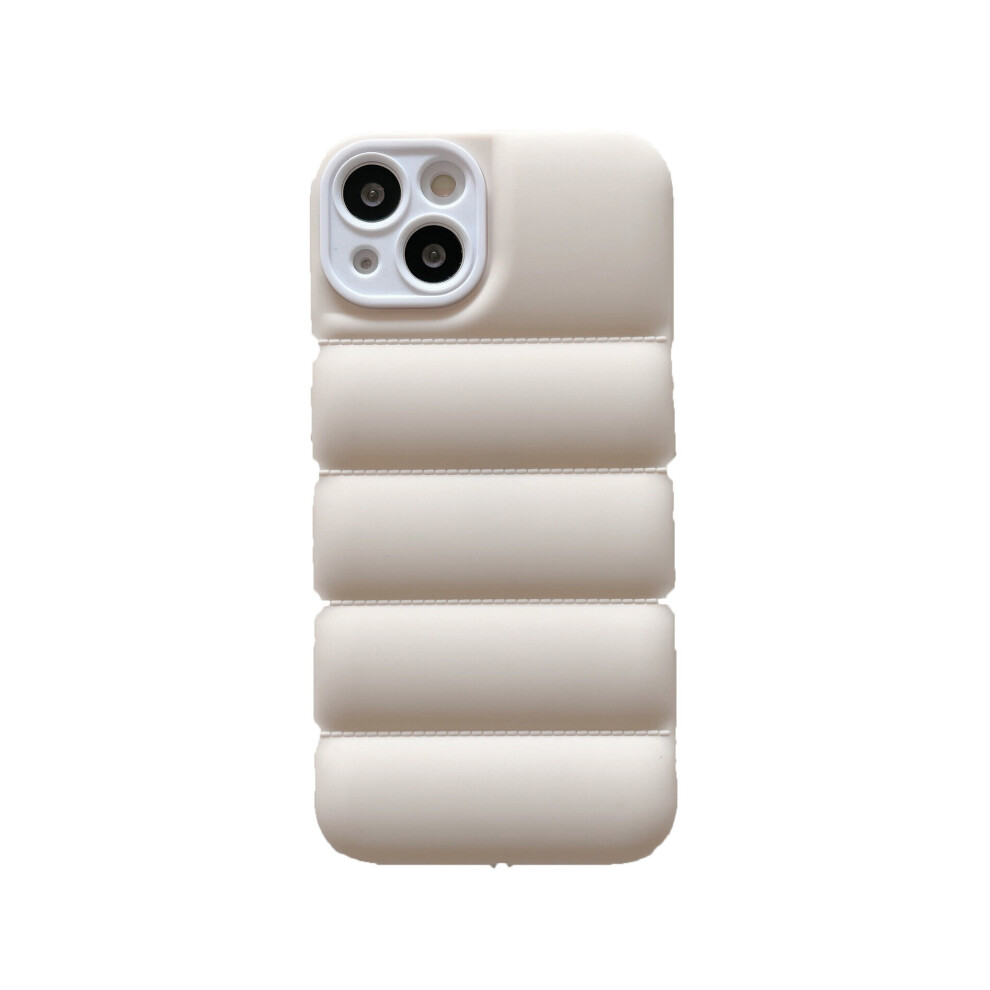 Compatible With iPhone 13 Pro Max Cream Puffer Down Jacket Phone Case-image-OPC-P97S58T-NEW