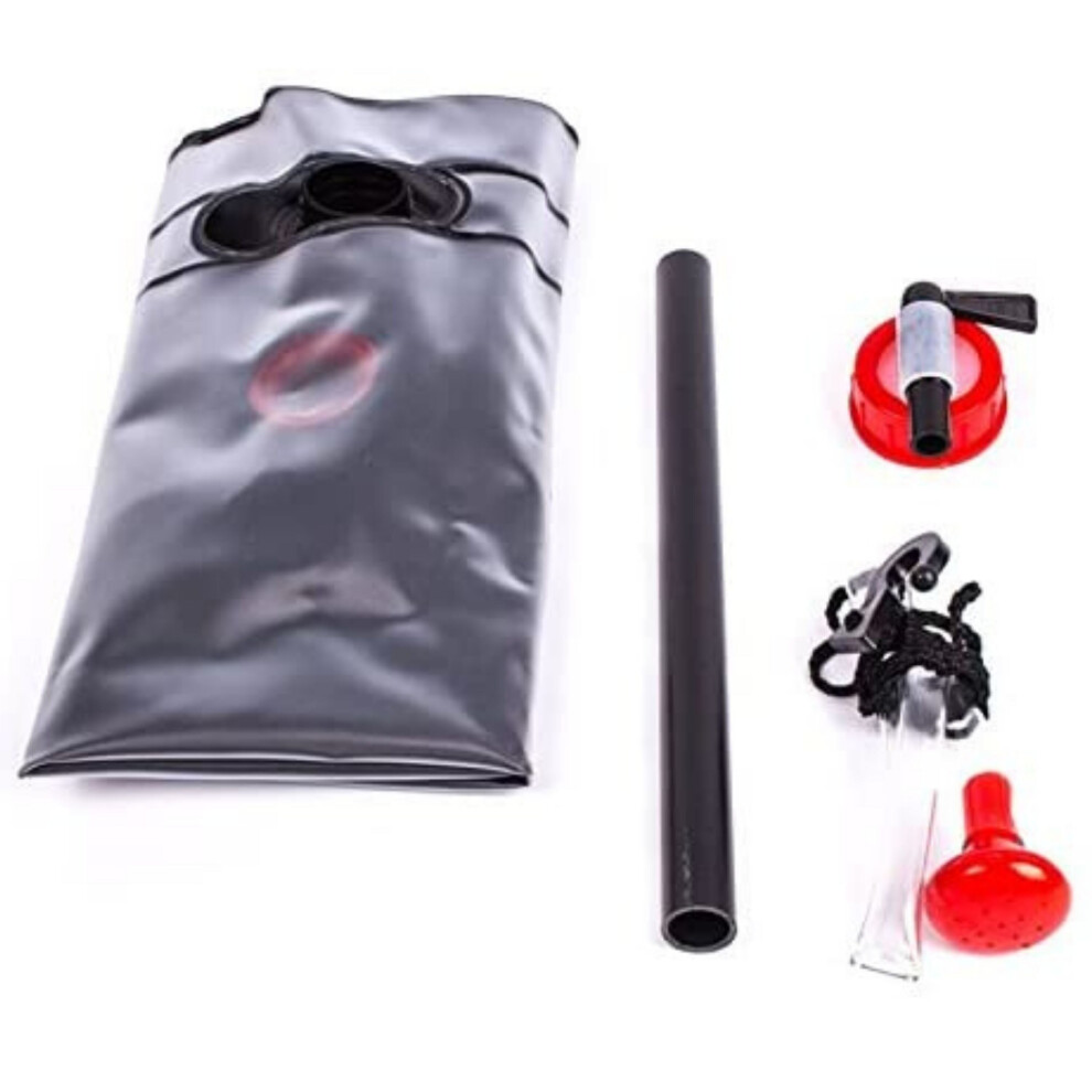 GEEZY Solar Shower Bag Camping Hot Water Outdoor Picnic Hiking Travel Shower Head