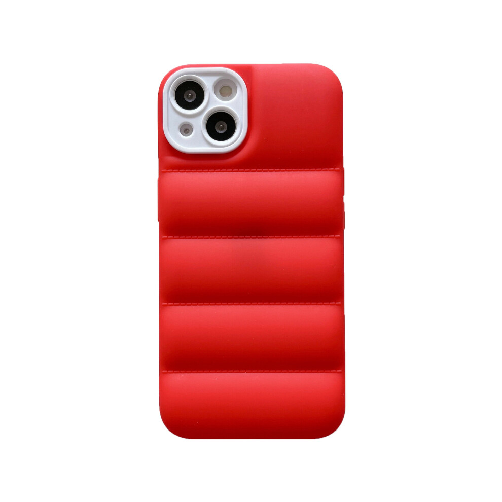 Compatible With iPhone 13 Pro Max Red Puffer Down Jacket Phone Case-image-OPC-P97S659-NEW