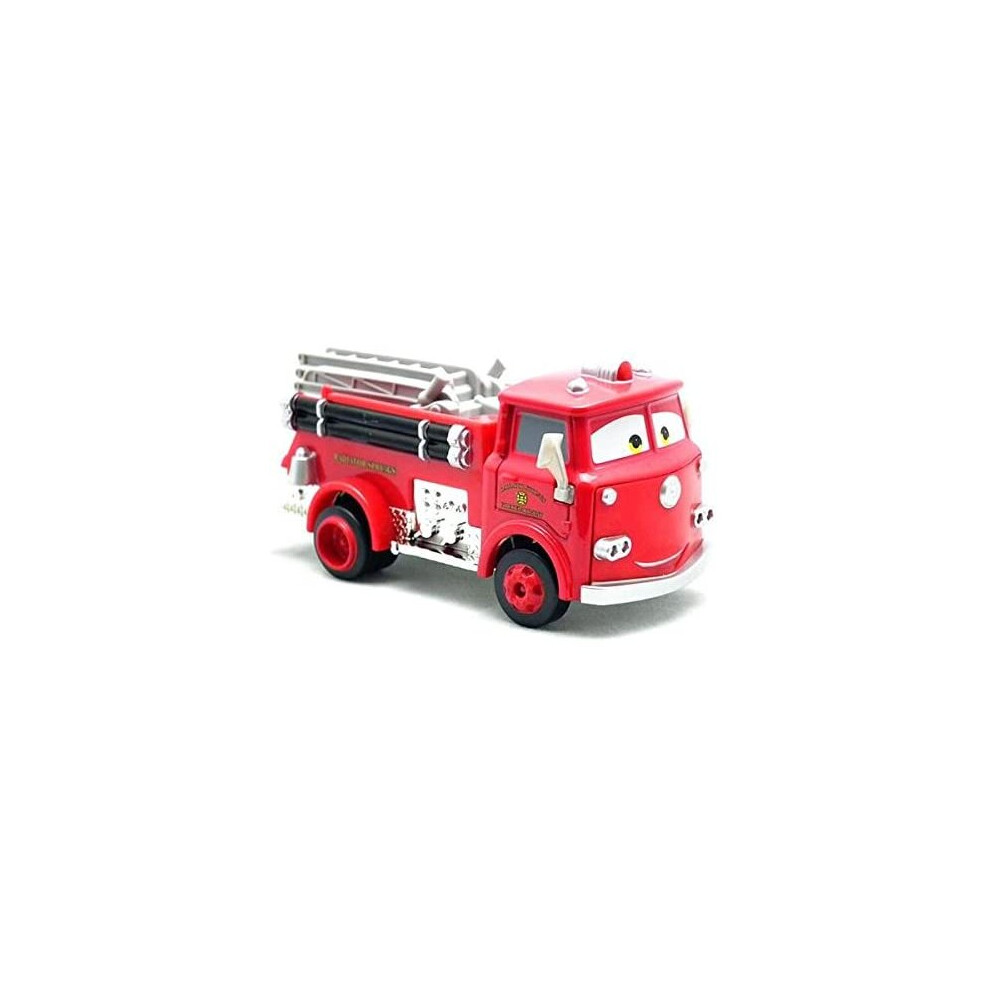 Disney Pixar Friction Cars Speed Up Fire Truck Siren Sound Toy 25Cm 10 Red