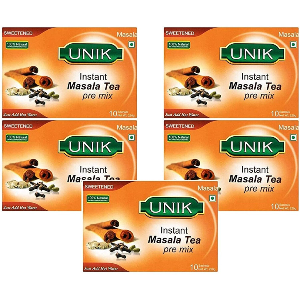 (Pack of 5	) Unik Masala Tea Sweet 220g