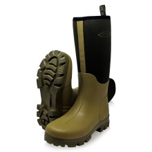 (UK7 EU41) Dirt Boot Neoprene lined Gamekeeper Wellington Muck Field Boots Khaki Wellies