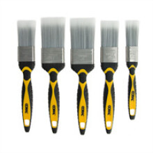 Coral Shurglide Paint Brushes With Bristle Heads 5 Piece