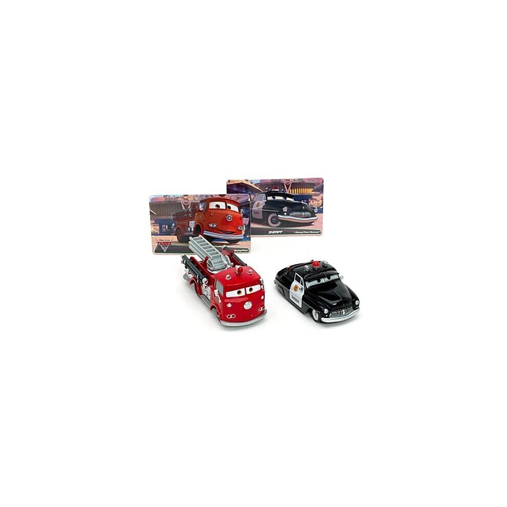 Disney Pixar Cars 2 & Sheriff Classic Twin Pack Red