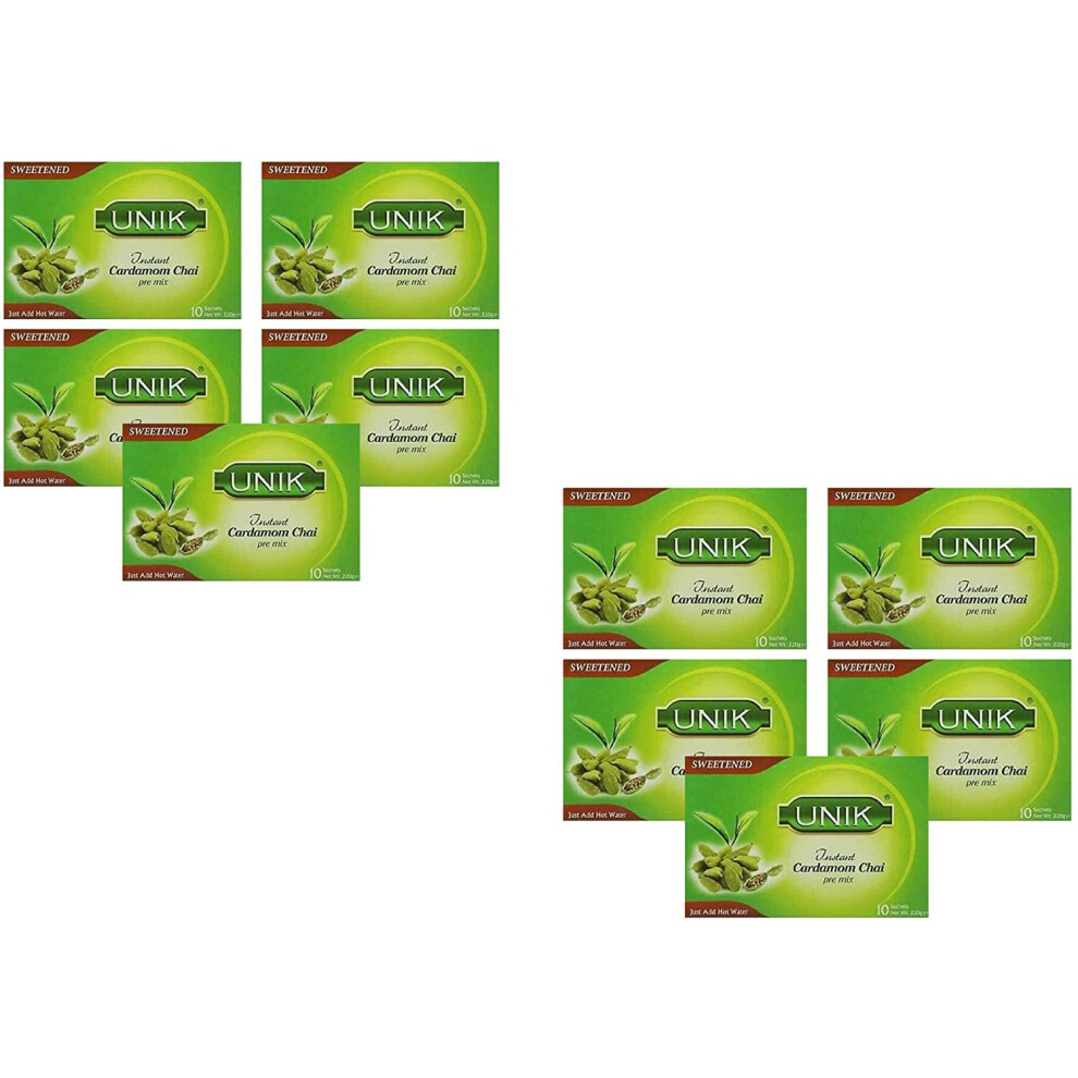 (Pack of 10	) Unik Cardamom Tea Sweet 220g