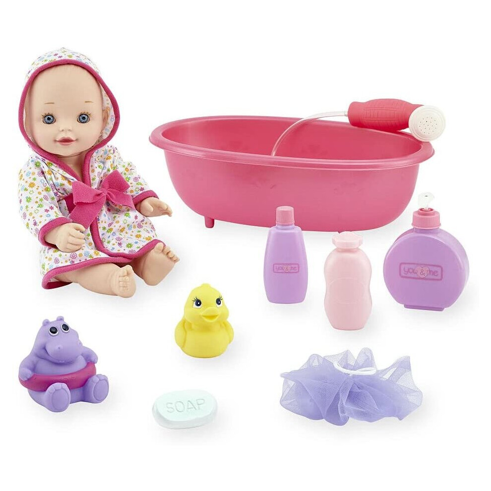 12" Bath Time Baby Doll