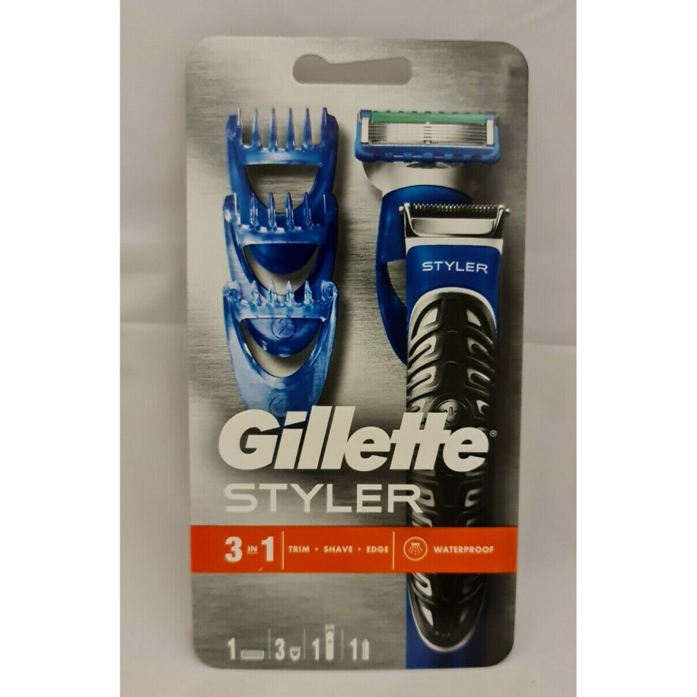 PROGLIDE 3IN1 GILLETTE FUSION SHAVING STYLER RAZOR WATERPROOF