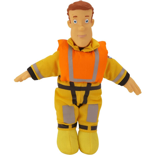Disney Fireman Sam 8" Sam Plush Collectables - Sam