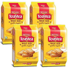 (Pack of 4) Britannia Wheat Rusk 610g