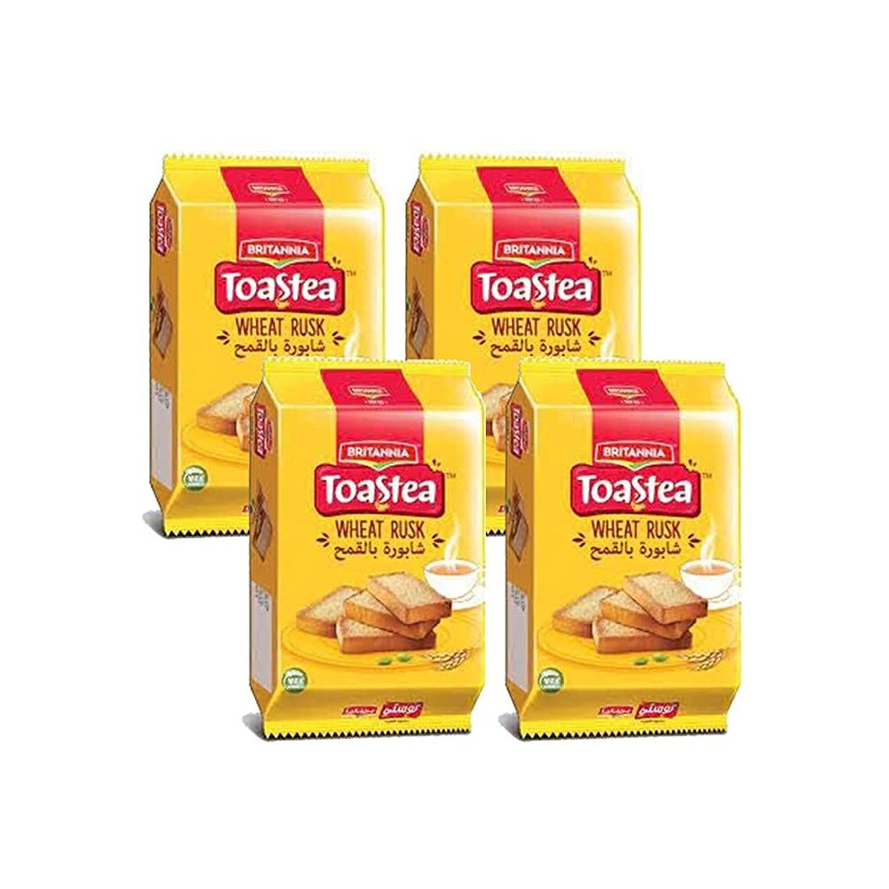 (Pack of 4	) Britannia Wheat Rusk 610g