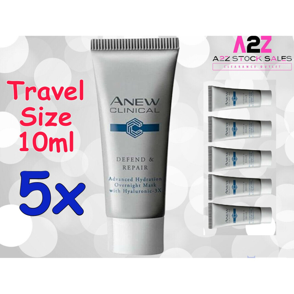 5x Anew Clinical Defend & Repair Advanced Hydration Overnight Mask