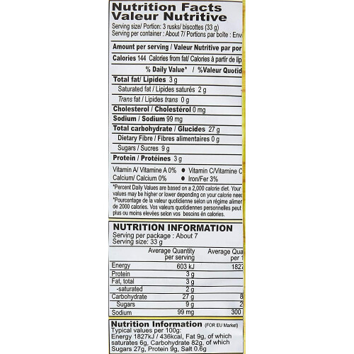 Britannia (Pack of 2) Britannia Wheat Rusk 610g 2