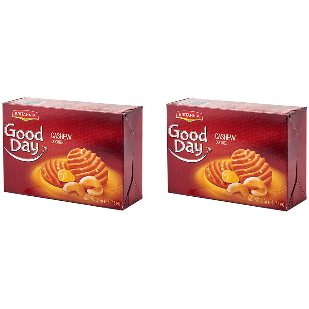 Britannia (Pack Of 2) Good Day Cashew Nuts Cookies 216G
