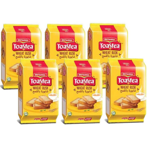 Britannia (Pack of 6) Britannia Wheat Rusk 610g