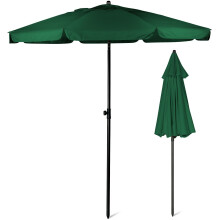 (Green) SUNMER 2M Beach Umbrella, Parasol with Tilt Option