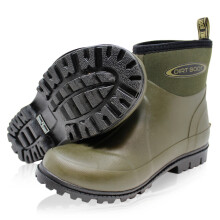 (UK9 EU43 Men, Green) Dirt Boot Mens Neoprene Wellington Garden Wellies Stable Yard Ankle Mucker Boots