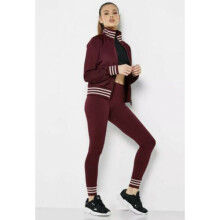 (UK8) Womens adidas Trefoil Activewear Tights Maroon