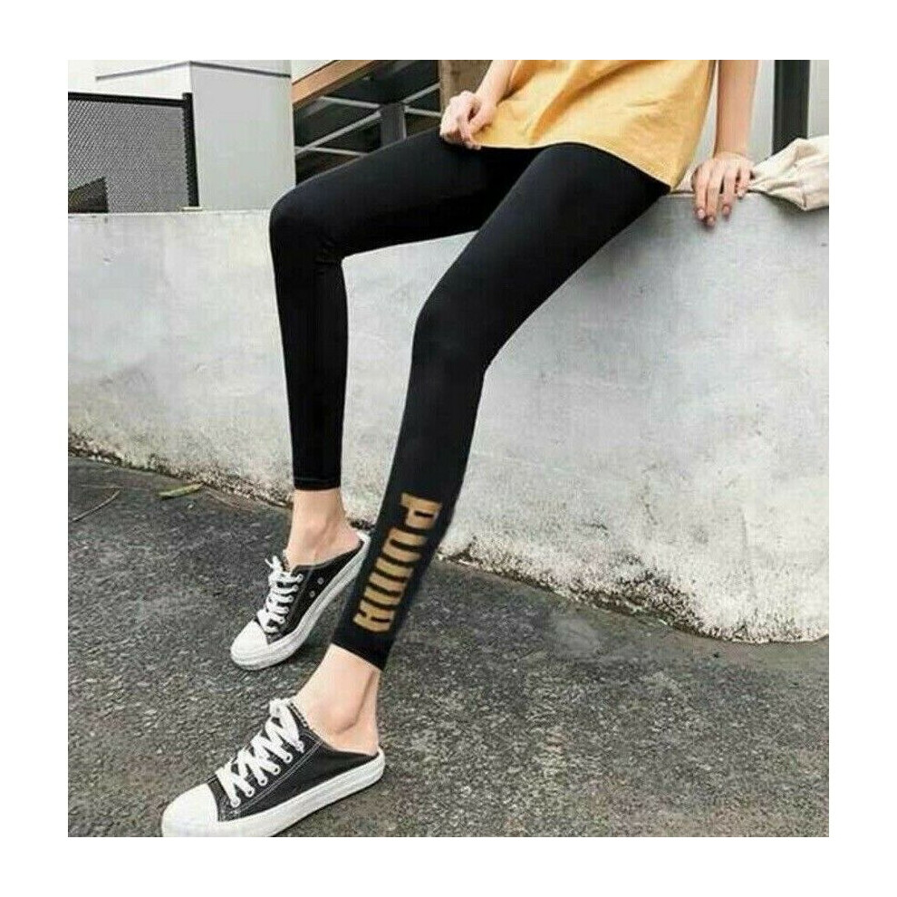 (Large) Womens Puma Essential Leggings Black