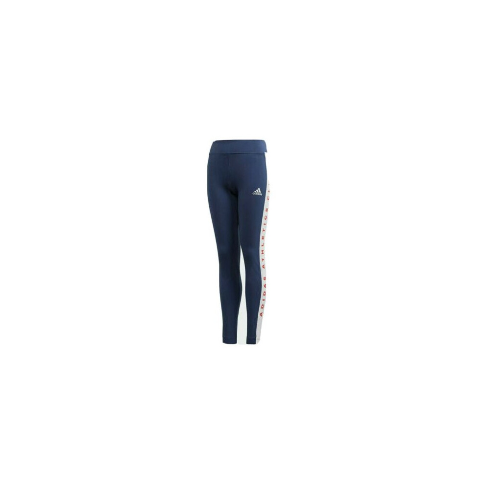 (age 7-8 Years (Height 128cm)) Girls adidas Athletic Club Bold Leggings Navy Blue