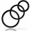 ADDICTED TOYS RINGS SET FOR PENIS BLACK 1