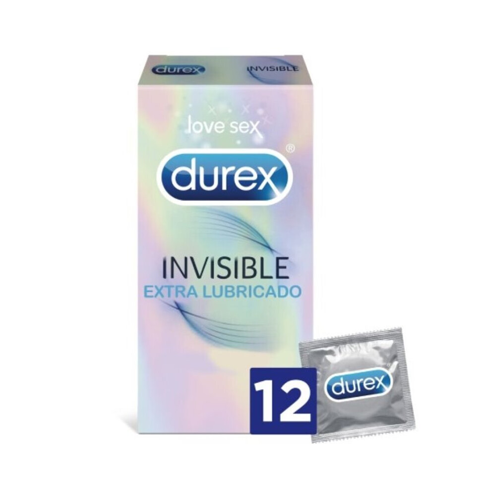 Durex Invisible Extra Lubricated 12 Uds