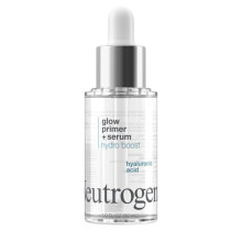 Neutrogena Hydro Boost Glow Booster Primer & Serum Feuchtigkeitsspendender und feuchtigkeitsspendender Gesichtsserum-zu-Primer-Hybrid, angereichert m