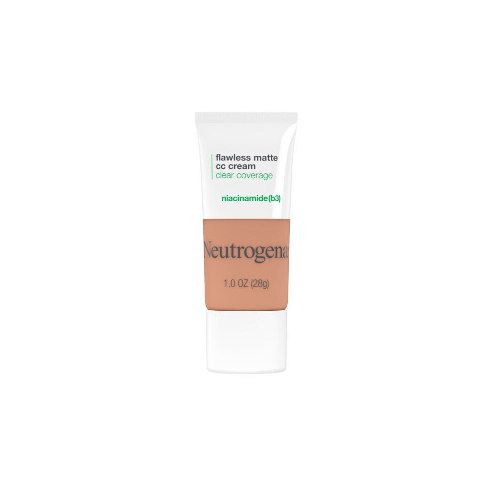 Neutrogena Clear Coverage Flawless Matte CC Cream, Fawn 5.0, 1 oz