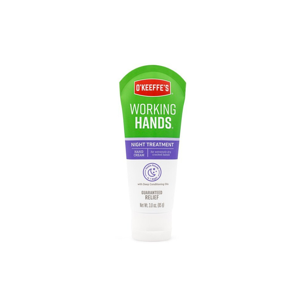 O'keeffe's Working Hands Night Treatment Cream Tube 3 Ounce
