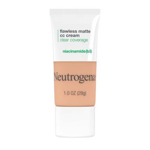Neutrogena Neutrogena Clear Coverage Flawless Matte CC Cream, Sand 4.0, 1 oz