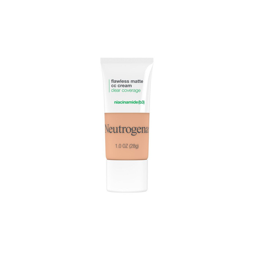 Neutrogena Clear Coverage Flawless Matte CC Cream, Sand 4.0, 1 oz