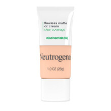 Neutrogena Clear Coverage Flawless Matte CC Cream, Shell 1.0, 1 oz