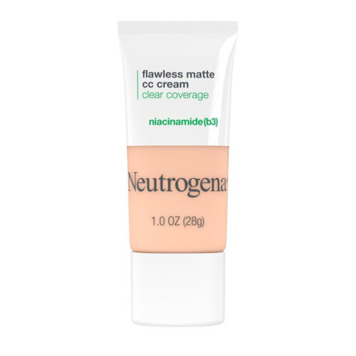 Neutrogena Neutrogena Clear Coverage Flawless Matte CC Cream, Shell 1.0, 1 oz